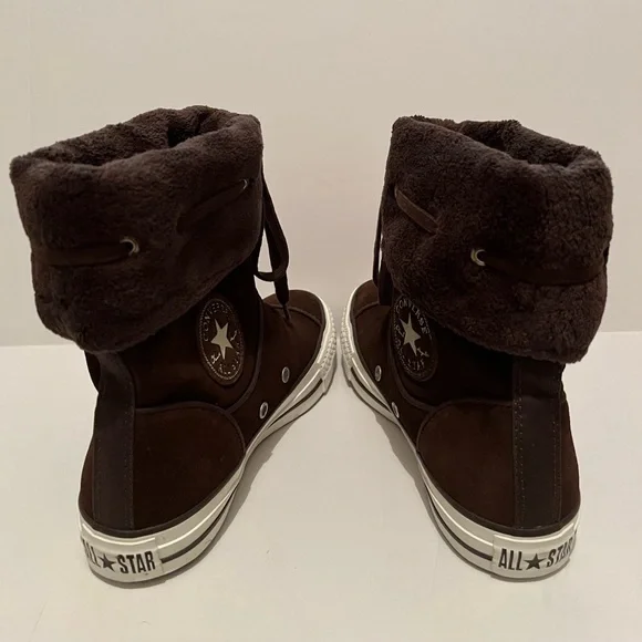 Converse brown suede boots 2025